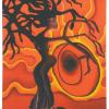 Tree Goddess III, acrylic on canvas, 30"X22", 1997