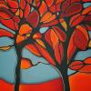Love in Autumn, acrylic on canvas, 20"X16", 2010