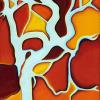 Naked Tree II - Autumn, acrylic on canvas, 10"X8", 2008