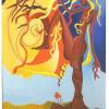 Tree Goddess I, acrylic on canvas, 30"X22", 1997
